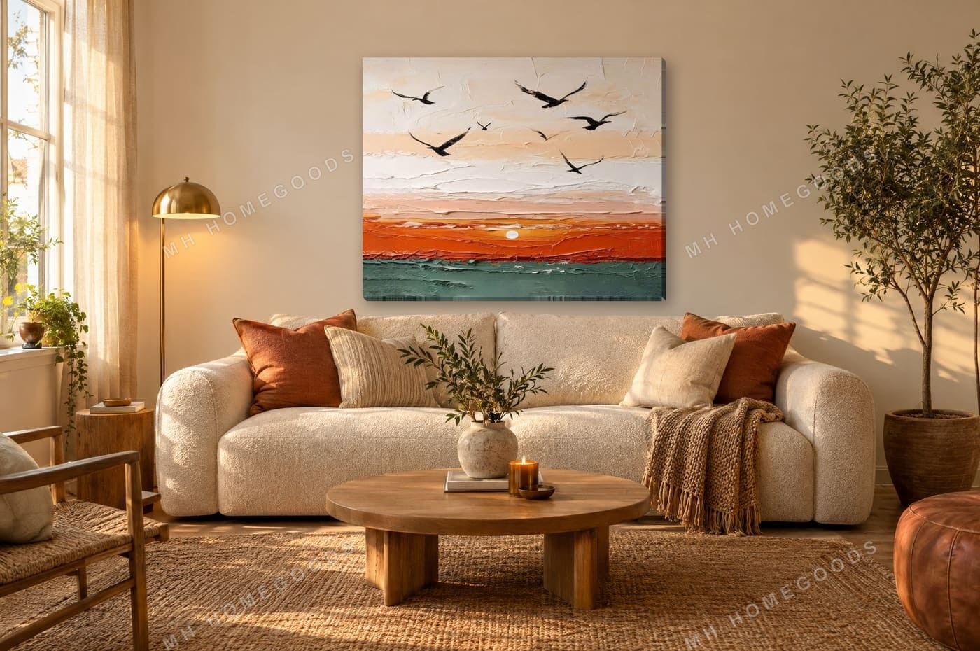 Flight at Dusk: living room