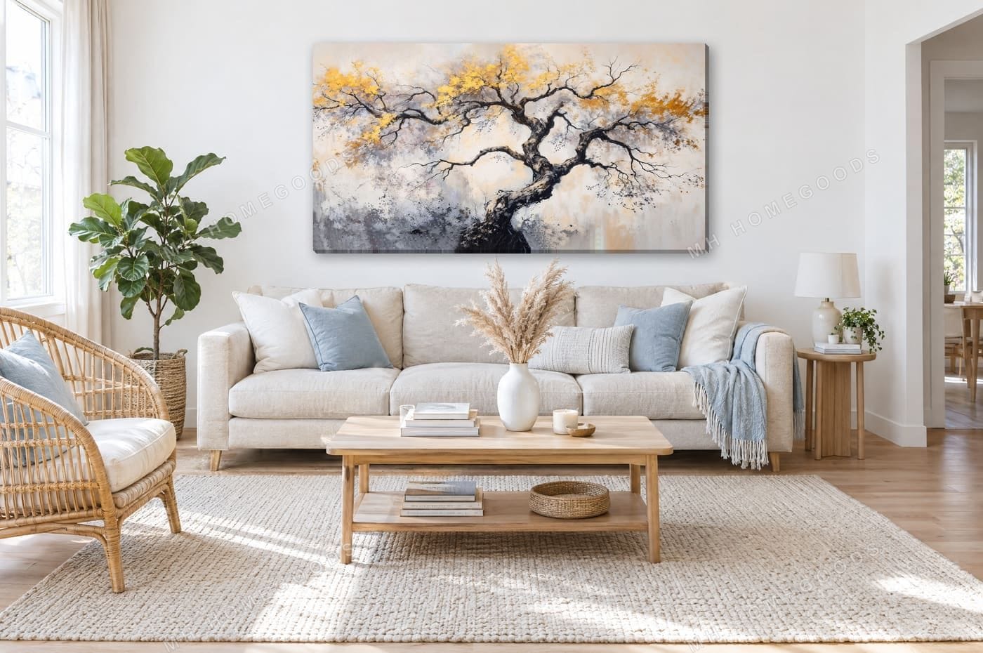 Golden Bloom Tree: living room