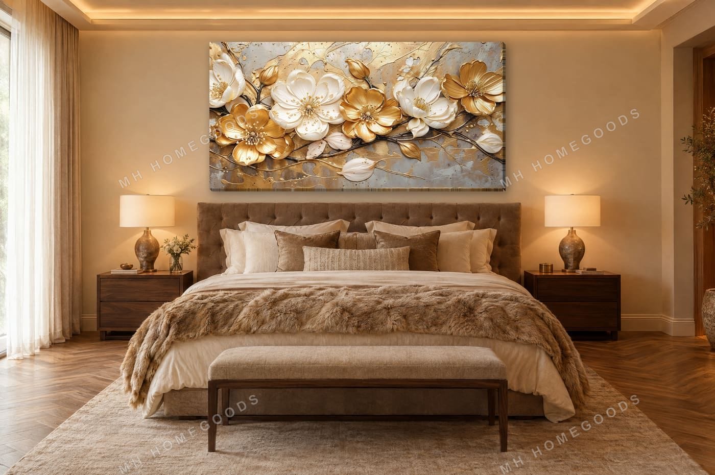 Golden Blossom Branch: master bedroom