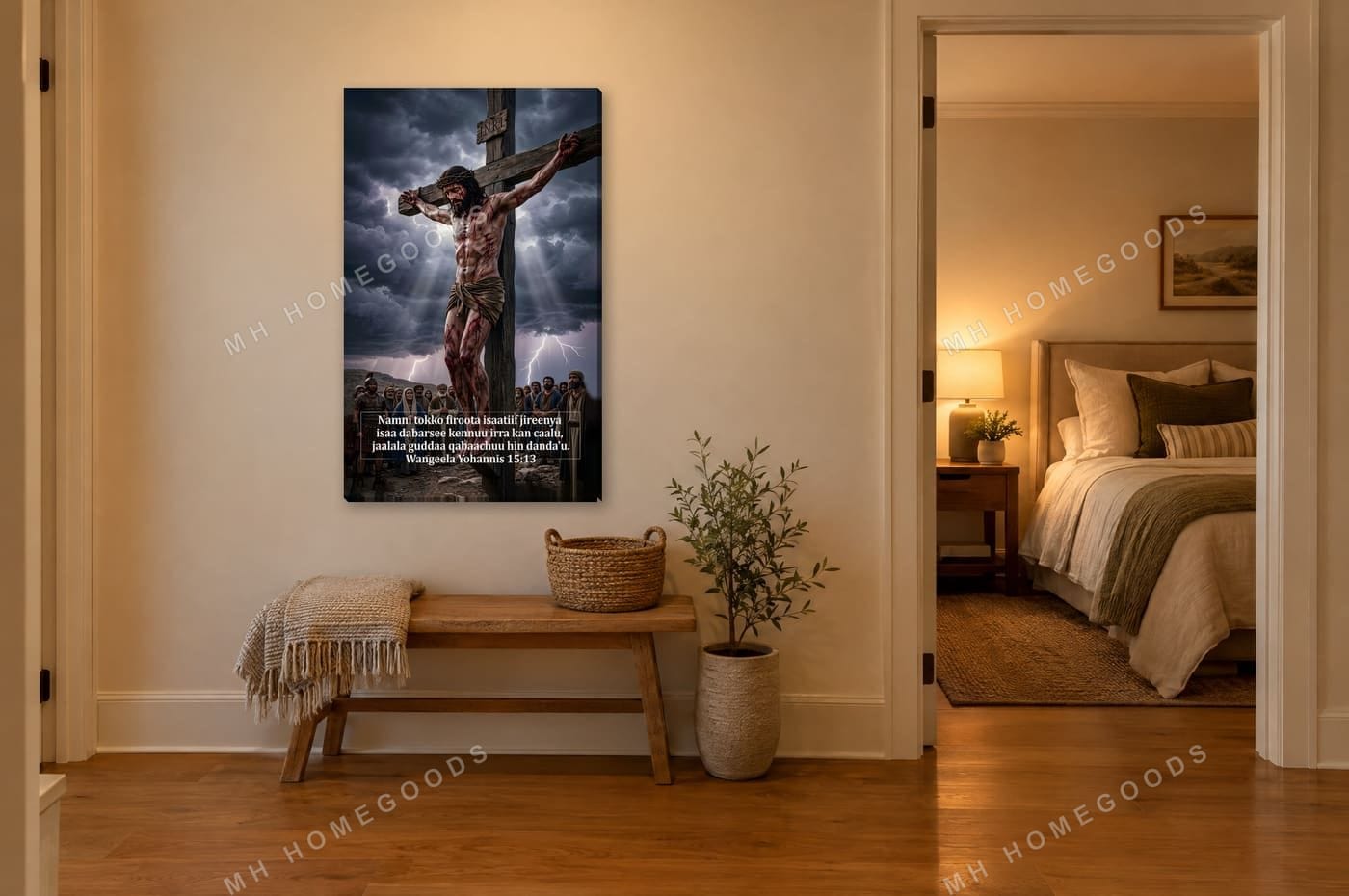 Greater Love — John 15:13: bedroom